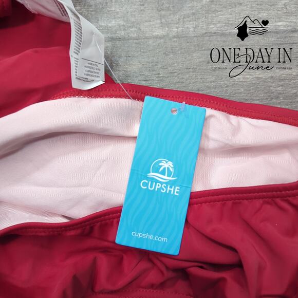 Cupshe Twist Front Keyhole One Piece Swimsuit Size L - Picture 4 of 7